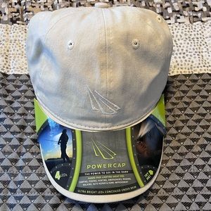 NWT Panther Vision Tan Canvas POWERCAP LED Lighted Hat